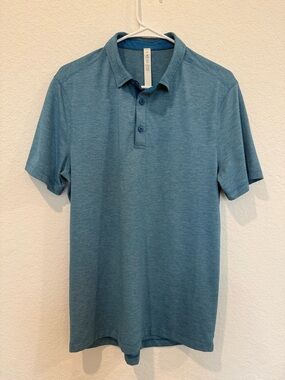 Lululemon Evolution Teal Heather Polo